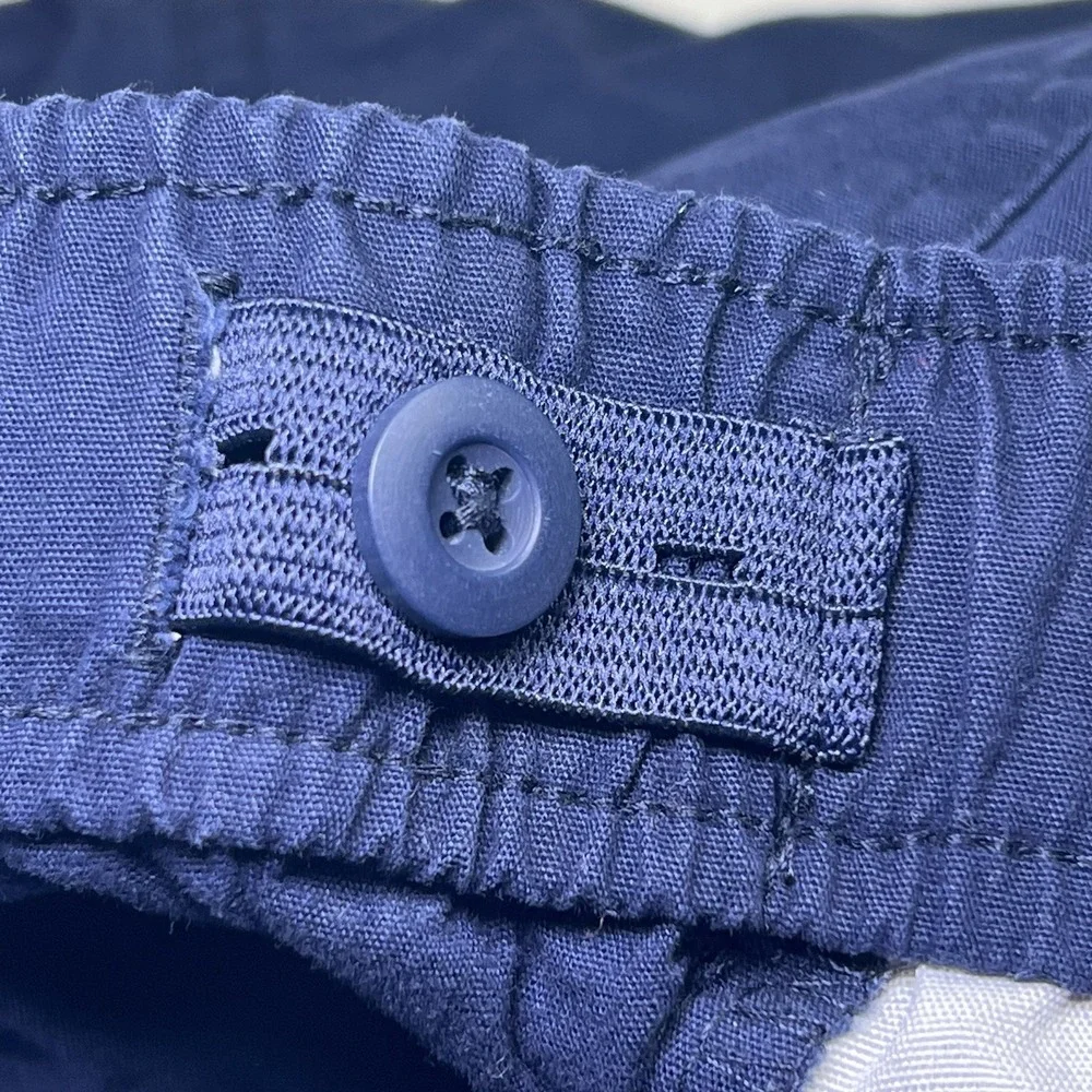 CHILDREN'S PLACE BOYS SIZE 14 BLUE‎ CARGO UNIFORM SHORTS TCP ADJUSTABLE WAIST